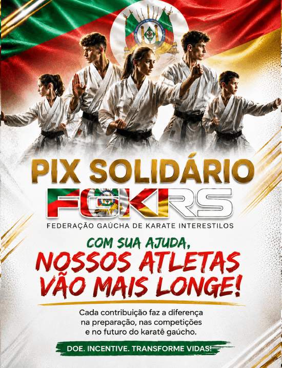 PIX Solidário FGKIRS – Com sua ajuda, nossos atletas vão mais longe!