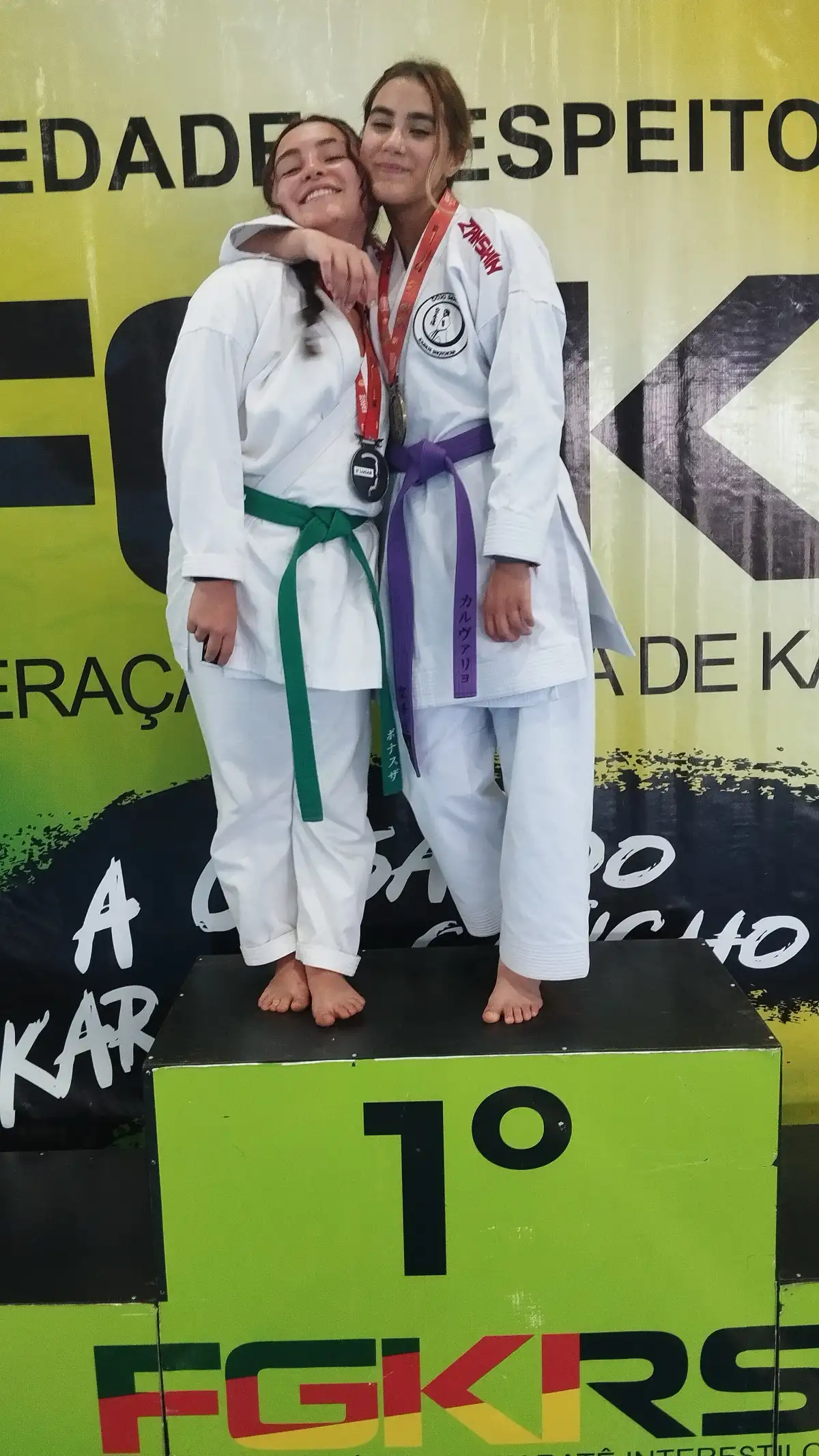 Pódium do Kumite — Copa RS de Karatê Interestilos 2026