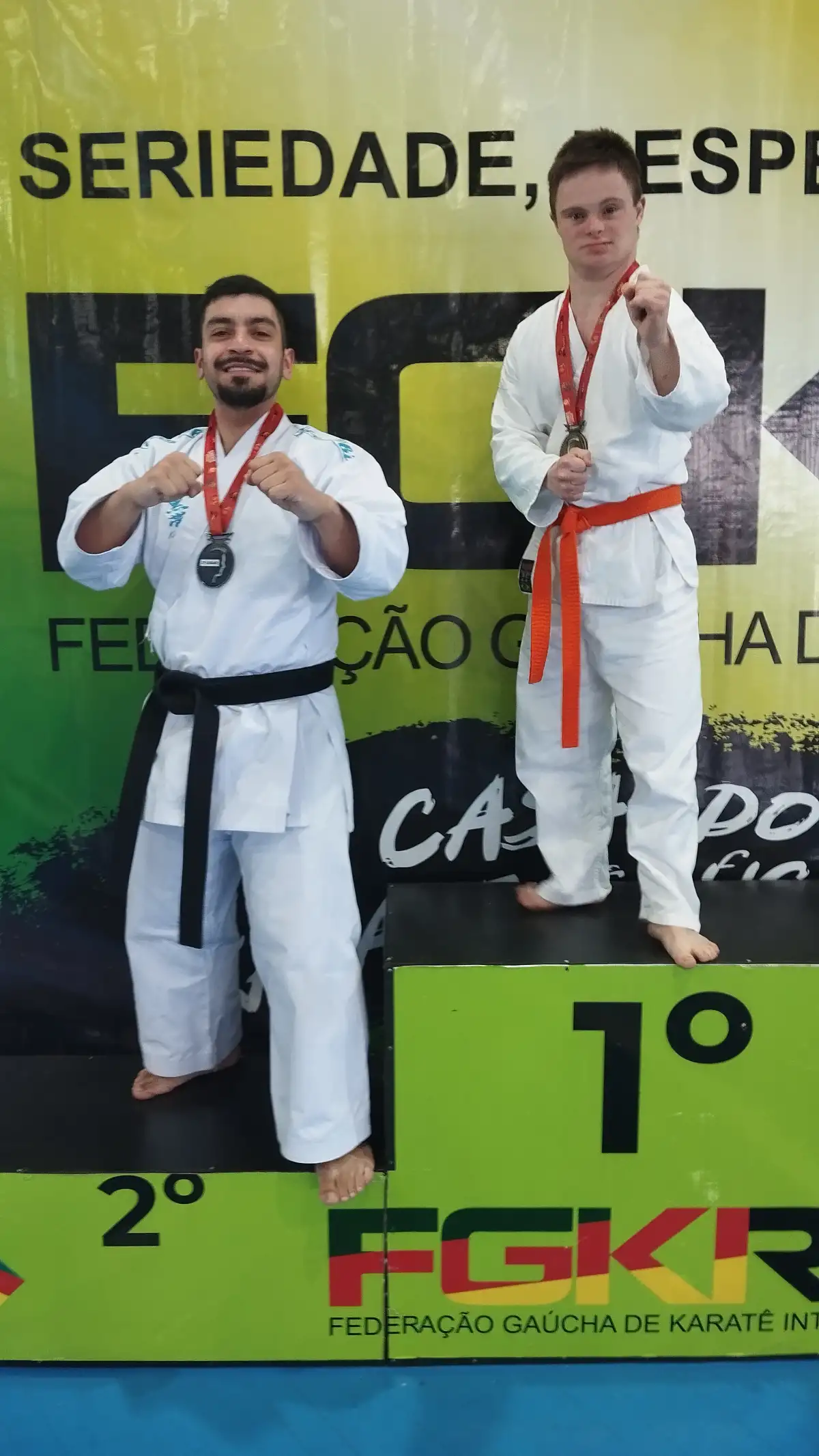 Pódium do Kumite — Copa RS de Karatê Interestilos 2026