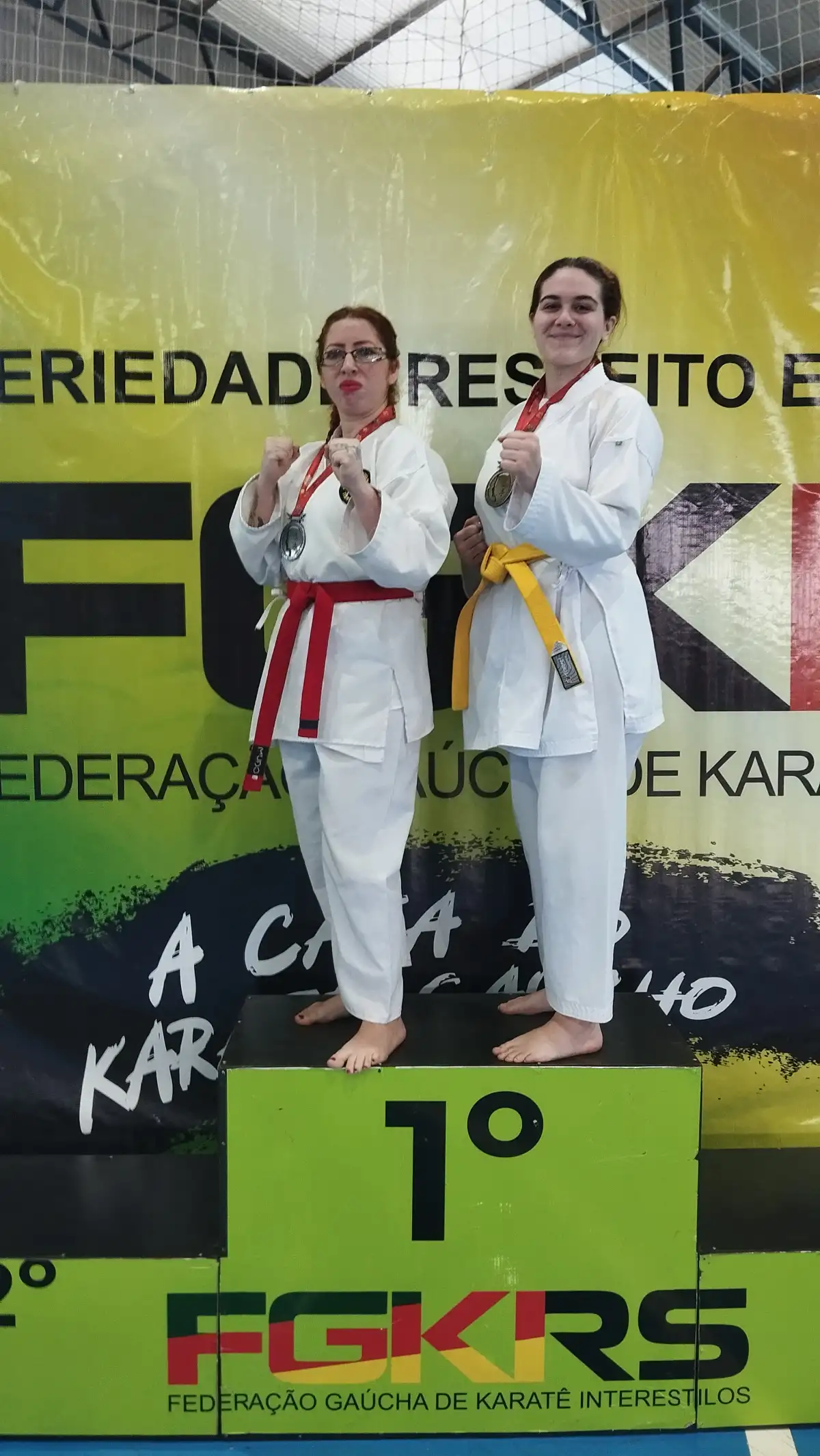 Pódium do Kumite — Copa RS de Karatê Interestilos 2026