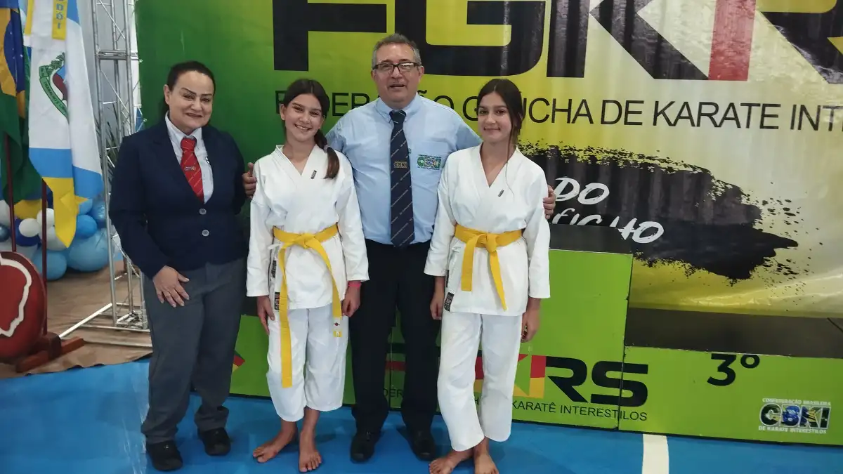 Pódium do Kumite — Copa RS de Karatê Interestilos 2026